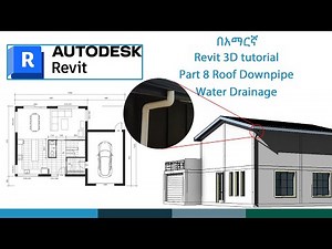 How to model Revit 3D gutter and down pipe system installation #|Revit2023|-|Revit2018| _EP08