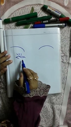 Semi Realistic Eyes drawing for Beginners #shorts