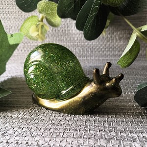 Snail Ornament, Snail Gift, Snail Statue, Alternative Home Decor, Unusual Gift, Planter Decoration, Disco Snail Figurine, Plant Pot Decor - Etsy