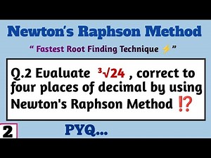 #02 || Find the real root❓|| By Newton Raphson Method || #EngineeringMaths1
