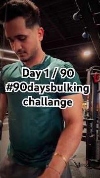 Day 1/90 Bulking Challenge — Full Push Workout 💪 | Chest Shoulders Triceps #fitness #gymmotivation