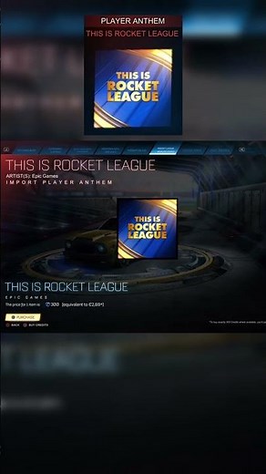 THIS IS ROCKET LEAGUE player anthem in rocket league item shop