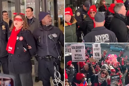 13 nurses arrested for blocking NYC building as strike against three hospitals reaches 25th day