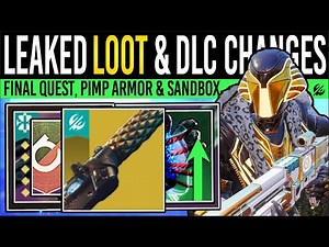 Destiny 2: NEW LOOT REVEALED & DLC CHANGES! Pimp ARMOR? Final Quest, Big BUFFS, Gold Chest & More
