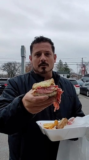 63K views · 705 reactions | If you’re going to do it, do it. Why wait? Here’s my very first Reuben Review. With the blessing of the Burger review guy, I am using the same format he does. My first one is at MyWay Bistro in Sylvania, Ohio Here’s my criteria for a good Reuben 1. Pulled-apart, chopped or shaved corned beef (in that order) 2. Toasted marble rye bread 3. 75:25 meat/kraut ratio 4. Easy on the sauce 5. Melted Swiss cheese | Guy in the 419 | Facebook