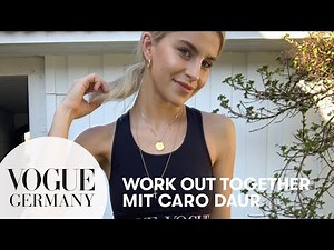 Caro Daur: Workout-Challenge mit VOGUE | work out together | Vogue Germany