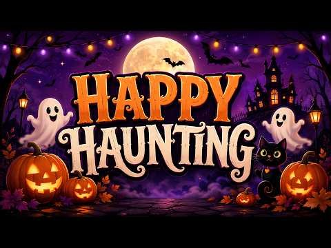 Happy Haunting Halloween TV Background | Cute Ghosts & Pumpkins 4K Screensaver