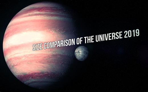 [字幕4K]大小对比2019版—从小行星到可见宇宙 - Size Comparison of the Universe 2019