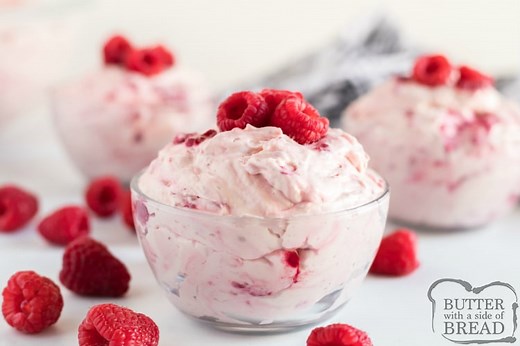 Raspberry Vanilla Jello Fruit Salad - Butter with a Side of Bread