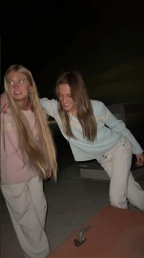 Have you guys seen our sneaking out video?! We made this on the roof!! #sisters #utah #outfitinspo