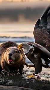 Mother Beaver Fights Off Eagles To Protect It's Kits! #rescue #animals #Wildlife | Vu Bros