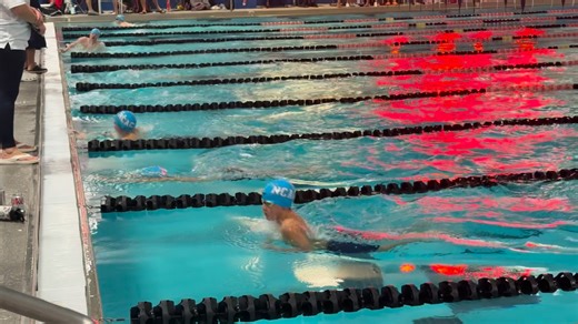 CAT TRICK OR TREAT MEET: Kasen’s seeded time was 41.11 and he had a goal of going sub-40. He drops 1.83 and gets his goal finishing in 39.28! He was seeded 7th and placed 5th. What a gutsy race! | Han Su