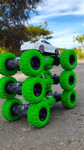 Crazy! Rc Four Remote Control Turbo Cars?😱🔥#shorts