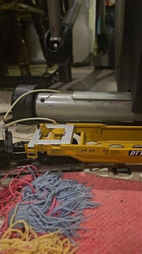 mth premier husk stack ttx car with big Bluetooth speaker on it