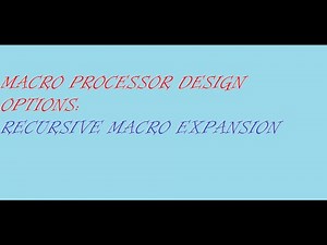 RECURSIVE MACRO EXPANSION