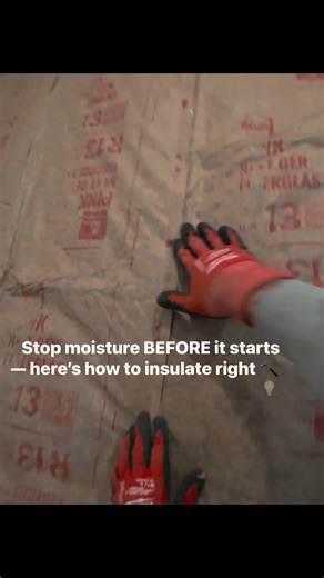 Overlapping your insulation and stapling it properly into the studs keeps air from slipping behind the batt — which means no condensation, no moisture, and no mold issues later. Quick builder tip straight from the jobsite. Want more? Follow JLaker Homes for custom home insight and pro-level building knowledge. #insulationtips #buildertok #customhomebuilder #oklahomabuilder #moisturecontrol #homeremodel | JLaker Homes