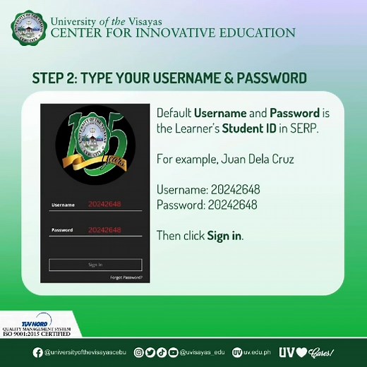 Logging in to Blackboard Learn LMS | UV-Learning Management System
