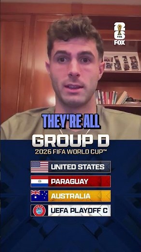 Christian Pulisic on USMNT’s Group D opponents at the 2026 FIFA World Cup Sponsored by ‪@Coca-Cola‬