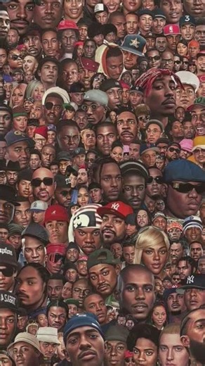 Mural Collage of HipHop/Rap Legends #hiphop #rap #music #rapper #legend #collage #mural #rapmusic