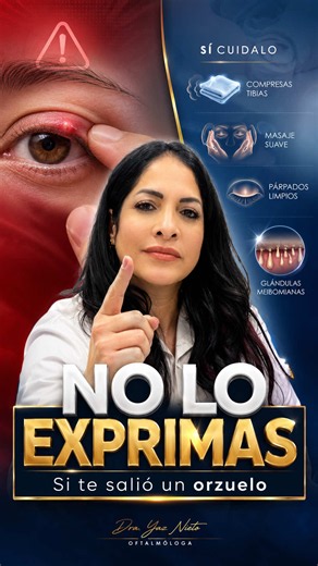 👁️🔴 ¿Te salió un orzuelo en el párpado? Esa bolita roja que duele suele aparecer cuando una glándula del párpado se bloquea o se inflama. 💙 No se contagia por mirar a otra persona. Sin embargo, una mala higiene, frotarte los ojos con las manos sucias o compartir maquillaje y toallas pueden favorecer este tipo de problemas. Por eso no basta con mirar solo el orzuelo. También es importante cuidar la salud de tus párpados. ✨ ¿Qué puedes hacer? ✅ Mantener una buena higiene palpebral. ✅ Aplicar co