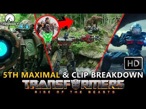 Transformers Rise Of The Beasts(2023) Autobots VS Maximals Clip Breakdown! 5th Maximal Confirmed!
