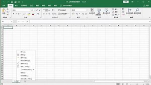 1-5 excel2019软件工作表的基本操作