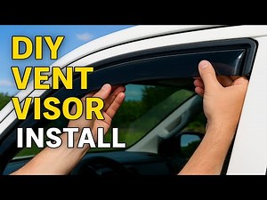 👉 How to Install Window Vent Visors | DIY Rain Guard Installation for Cars