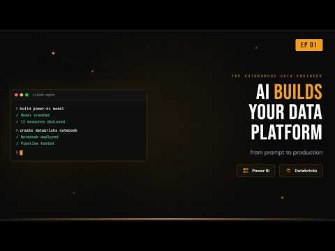 AI Agent Builds Power BI + Databricks in 5 Minutes