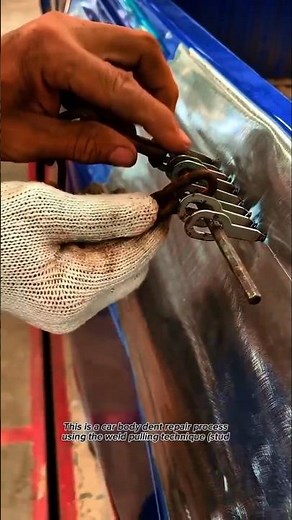 Amazing Multi-Stud Weld Dent Pulling Repair | Professional Auto Body Restoration Process