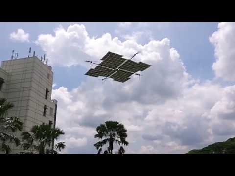 100% solar-powered quadcopter drone