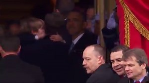 Raw: Obama's last look at inauguration crowds