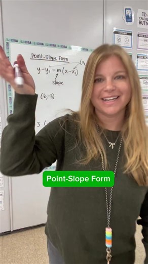 Rory Yakubov // iteachalgebra on Instagram: "Point-slope form #iteachalgebra #iteachmath #algebra #mathematics #math"