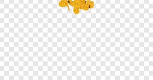 Animated Golden Dollar Coins Falling