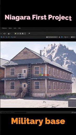 Building a Military Base for Niagara VFX | UE5 Project 01 Part 02 #shorts #unrealengine