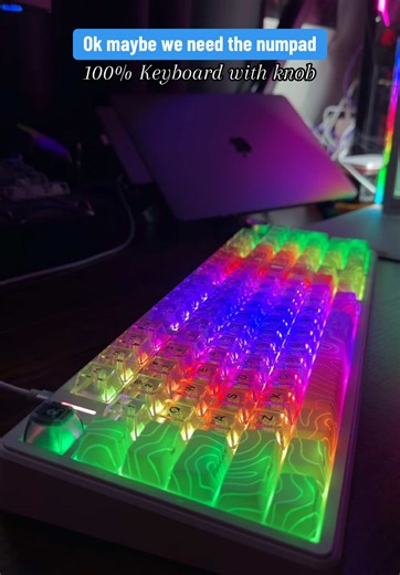 100 percent keyboards make a massive difference if your used to the numpad! This mechanical full sized keyboard has hot-swappable switches for long days of typing! Durable, vibrant, and customizable!! #tiktokshopblackfriday #tiktokshopcybermonday #keyboard #mechanicalkeyboard #creatorsearchinsights