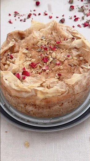 Armenian baklava cheesecake. Full recipe in the description