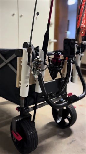 Removable Rod Holder for Fishing Wagon DIY Project