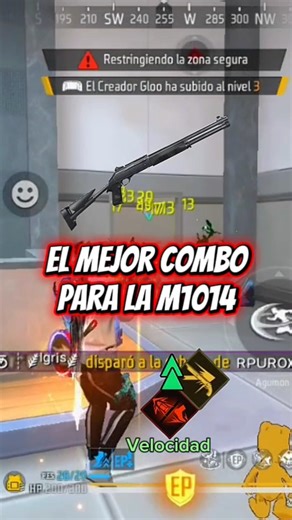Este combo hace rota la M1014 😱 #freefire #viralfreefire #m1014freefire #freefiregameplay