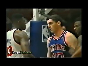 Bill Laimbeer vs Patrick Ewing! 1990 Playoffs