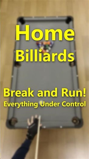 Break and Run! Everything under control. #billiards #pool