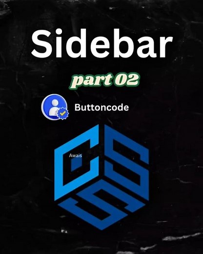Sidebar part 02 with free source code #buttoncode #coding #webdevelopment