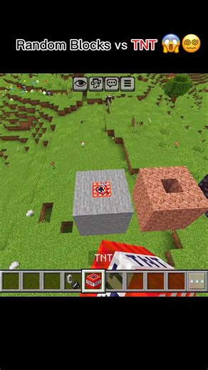 I Tested Random Blocks Against TNT Explosion in Minecraft!😱 #Hello #chanduogcraft