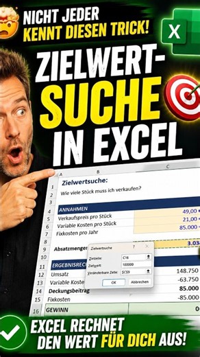 How many units do you need to sell? Excel knows!