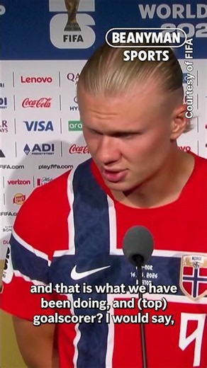 HAALAND: “BEST GOALSCORER? NO, KANE AND MBAPPE SCORED MORE!” 👀 Iraq 1-4 Norway 🏆 2026 FIFA World Cup