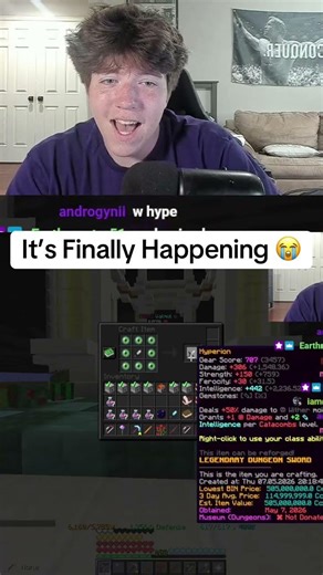 I FINALLY Got The Best Weapon In Hypixel Skyblock! #hypixelskyblock #skyblock #hypixel