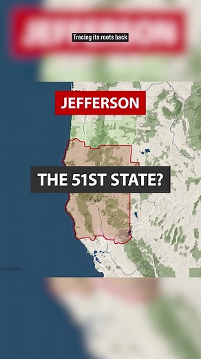 The unrealized state of Jefferson #geography #westcoast #map #travel #oregon #california