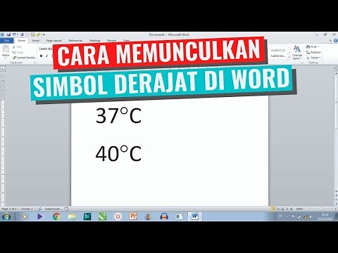 How to Display the Degree Symbol in Microsoft Word