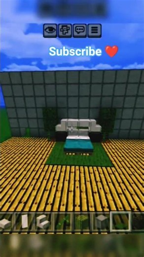 Modern Bed Tutorial in Minecraft! 🛏️✨ #shorts