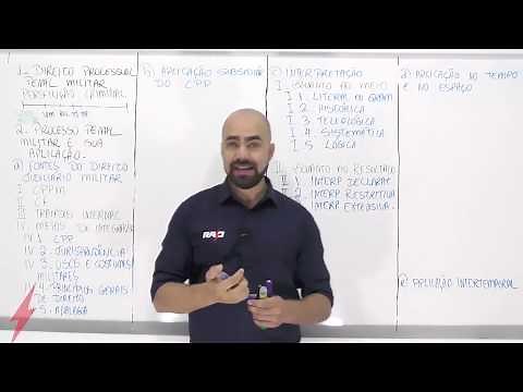 Direito Processual Penal Militar - Processo Penal Militar e sua aplicação - Parte 01