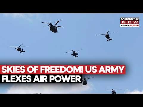US Independence Day: Army Flexes Aerial Power With Epic Flyovers At Washington Monument